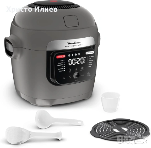 Мултикукър Moulinex Multicook & Fry MZ730BF0 12 програми Фритюрник 2 в 1 6л