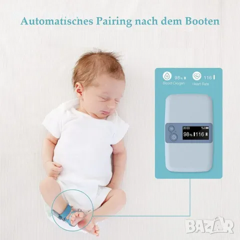 BabyO2™ S2 Baby Oxygen Monitor, снимка 9 - Уреди за диагностика - 48687655