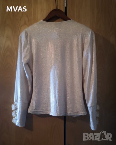 Нова празнична блестяща блуза с етикет L, снимка 2 - Блузи с дълъг ръкав и пуловери - 31105525