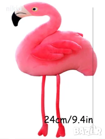 24 см Фламинго плюшена играчка плюшено, снимка 3 - Плюшени играчки - 49339951