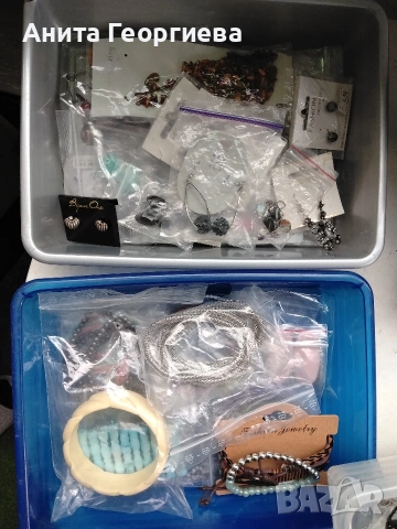Гердани обеци пръстени брошки Лот, снимка 8 - Колиета, медальони, синджири - 53906399