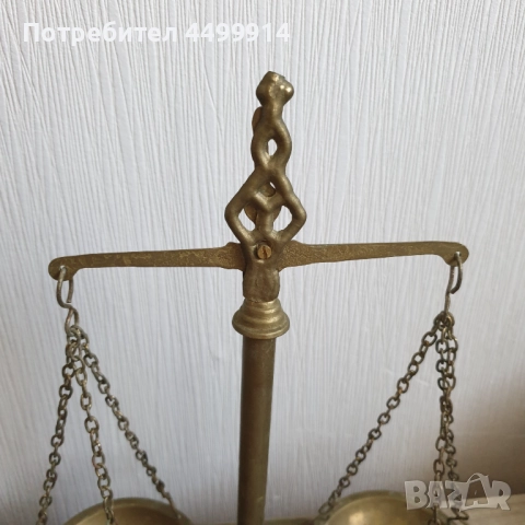 Винтидж бронзова везна, снимка 4 - Колекции - 51464530