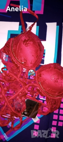 Дамско Боди Бюстие Червен Сутиен Лукс ХС С 75 Б, снимка 3 - Бельо - 52557894