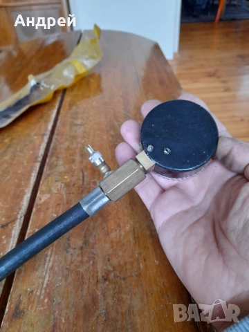 Стар манометър за цилиндрово налягане Електрон, снимка 4 - Други ценни предмети - 52946485