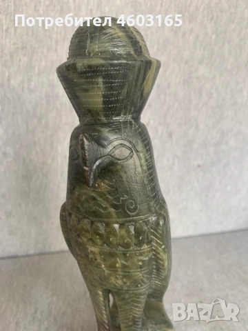 египетска статуя на бога Хор, снимка 6 - Антикварни и старинни предмети - 54174421