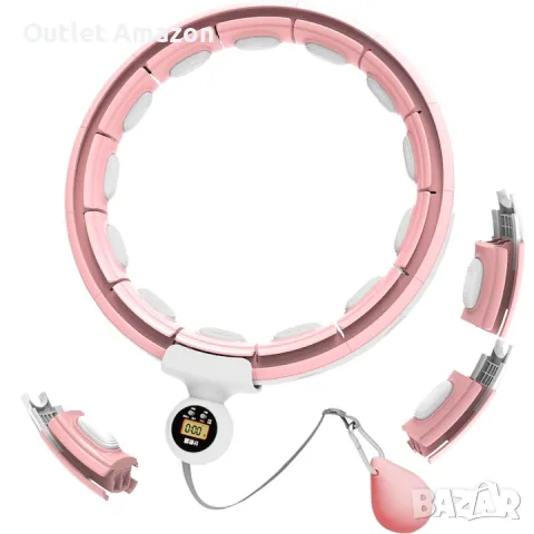 Hula Hoop 2 в 1 фитнес обръч за тренировка, интелигентен брояч, лесен за разглобяване