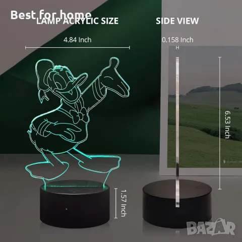 Donald Duck 3D лампи с две плаки, снимка 4 - Други - 48383872