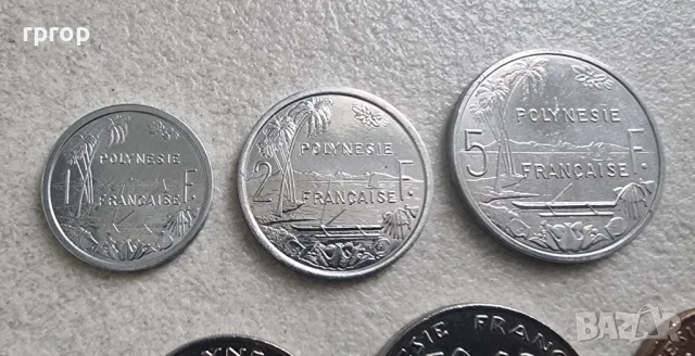 Френска полинезия. 1, 2, 5,10, 20, 50 и 100 франка. 1975- 2004 година. UNC. Чисто нови. 7 бр., снимка 2 - Нумизматика и бонистика - 49841286