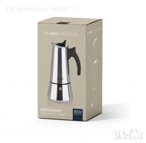 еспресо кафеварка за 4 чаши, снимка 3 - Кафемашини - 51867554