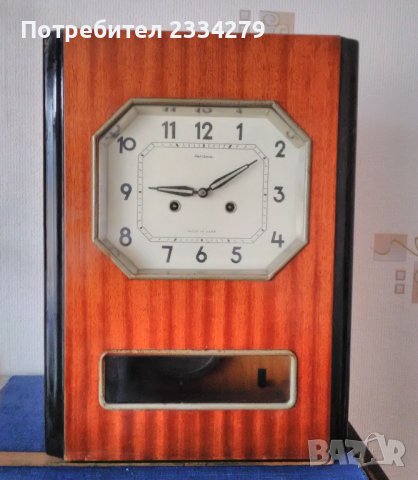  Часовници,,Янтарь-Jantar" сделано в СССР, made in USSR. МЕХАНИЧНИ., снимка 2 - Стенни часовници - 39481365