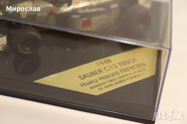 1:43 ONYX SAUBER C 13 HEINZ HARALD FRENTZEN БОЛИД ФОРМУЛА F1, снимка 2 - Колекции - 52636265