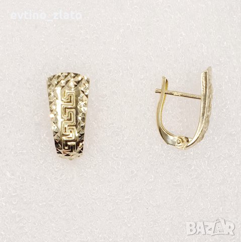 Дамски златни обеци 14к 585пр, снимка 10 - Обеци - 38396783