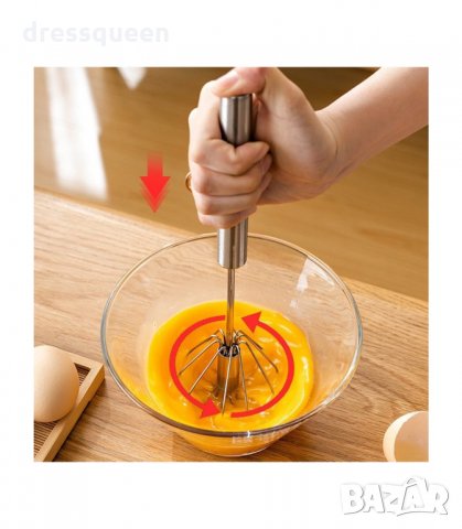 3035 Телена въртяща бъркалка за яйца, снимка 7 - Прибори за хранене, готвене и сервиране - 34251825