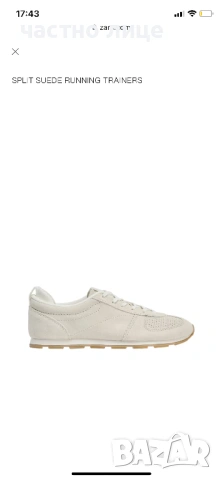 Естествена кожа zara нови с етикет  сникърси, снимка 4 - Дамски ежедневни обувки - 54168868