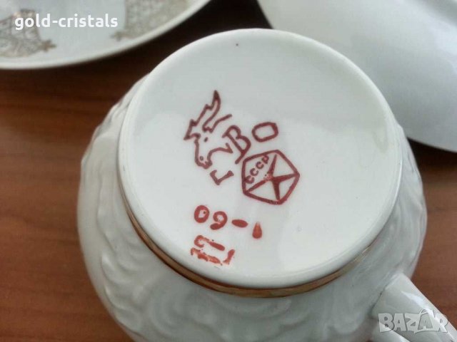 Руски порцеланов сервиз за чай , снимка 12 - Антикварни и старинни предмети - 30140066