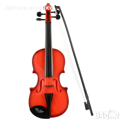 Детска цигулка със струни и лък, снимка 1