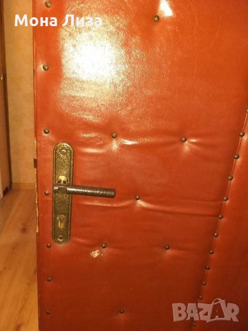 Кожена врата интериорна без брава и патронник