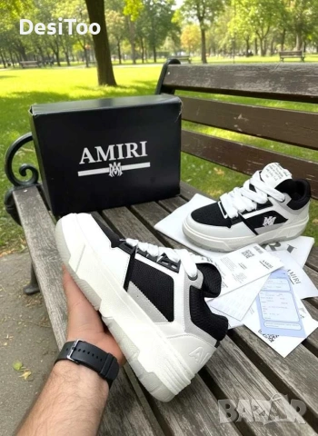 Amiri MA-1 Sneaker "White/Black" , снимка 3 - Маратонки - 54335086