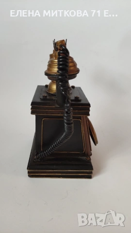 Стар метален декоративен телефон, снимка 5 - Антикварни и старинни предмети - 54188884