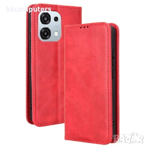 Ретро Кожен Калъф Портфейл за Oppo A6 Pro 5G / 4G - Магнитен, Стойка, Слотове, 4 цвята, снимка 3 - Калъфи, кейсове - 54292658