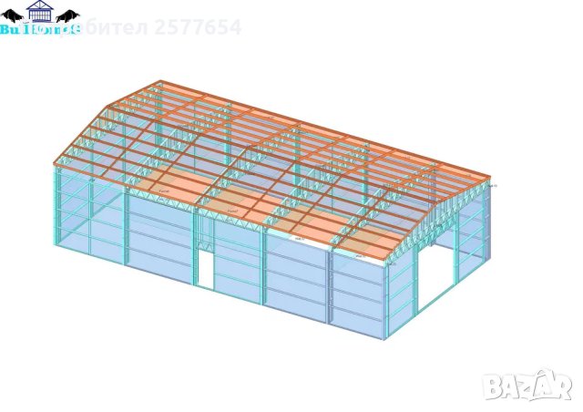 ЛИЗИНГ - Халета, Хале, Магазини, Магазин, Складове 190м2-10м х 19м х 4, снимка 2 - Строителни материали - 44145205