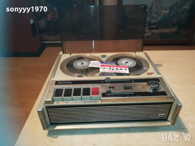 hifivox made in france-ретро ролков 12в/220в/батерия, снимка 2 - Ресийвъри, усилватели, смесителни пултове - 30147225