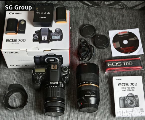 Професионална камера Canon EOS 70D+Canon EF 50mm 1.8 II, снимка 2 - Фотоапарати - 29959275