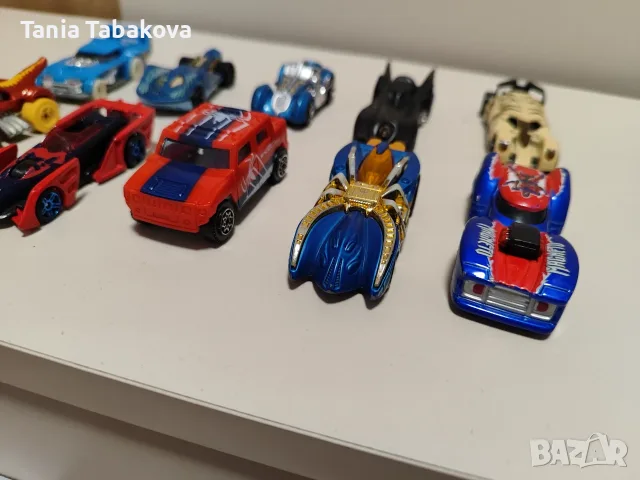 Сет от 10 броя метални колички Спайдърмен, Батман и други , снимка 4 - Коли, камиони, мотори, писти - 55806429