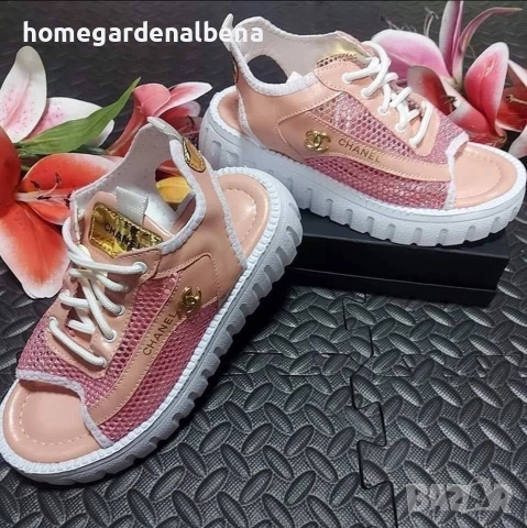 Дамски сандали-маратонки Chanel – Свежест и лукс за лятото! 🌸💜, снимка 2 - Детски сандали и чехли - 54316294