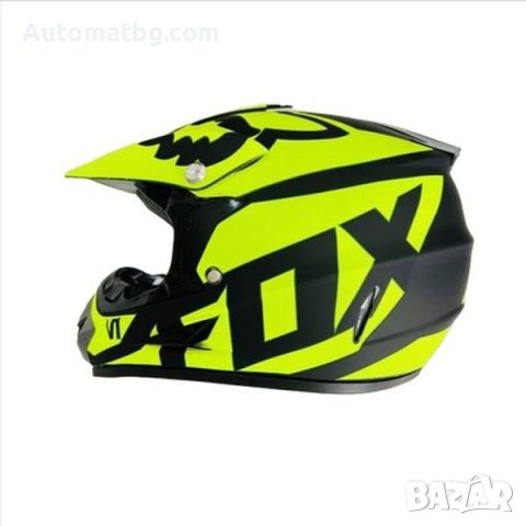 Детска каска за мотор Automat, Кросова, 0111, S, M и L размер, Неон, снимка 6 - Аксесоари и консумативи - 42077426