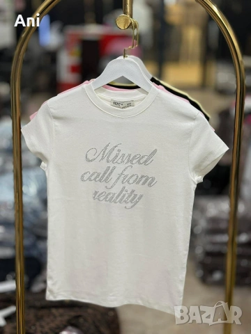 💓Топ тениски с камъни, снимка 3 - Тениски - 54284474