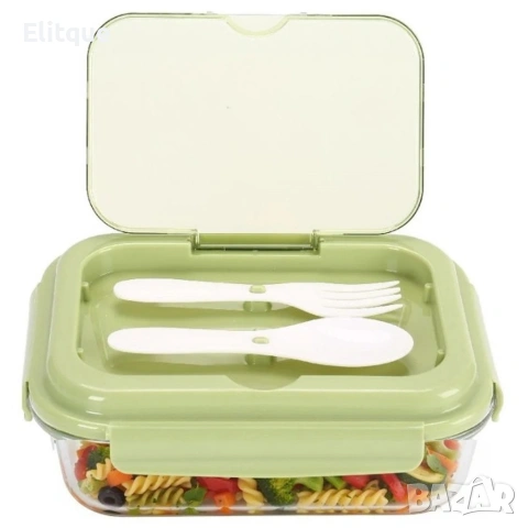 Кутия за обяд Cheffinger с 3 отделения, с включени вилица и лъжица, снимка 2 - Декорация за дома - 53178608
