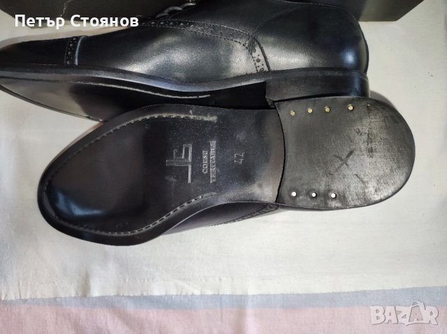 Разкошни официални мъжки обувки от естествена кожа Jean Louis Scherrier №42, снимка 7 - Официални обувки - 37760290