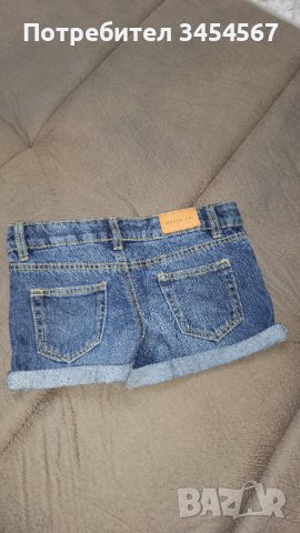 Детски къси дънкови панталонки за момиче 4/5г., снимка 3 - Детски панталони и дънки - 42882968