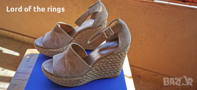 Маркови дамски велурени кожени сандали Stuart Weitzman - 41 номер