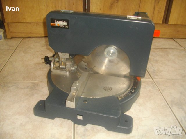 1050 Вата-ф210мм-Немска Пендула-Потъващ/Повдигащ Циркуляр-ОТЛИЧЕН-Basic Meister BGS1050-GERMANY, снимка 6 - Други инструменти - 36642985