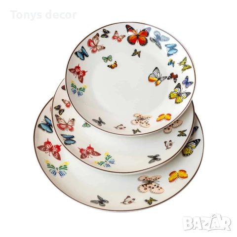 Чиния с пеперуди, 3 размера, НОВО, снимка 1