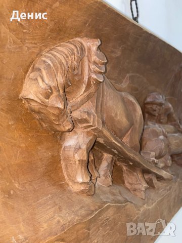 Дървена, ръчно изработена декорация, снимка 3 - Декорация за дома - 36658592