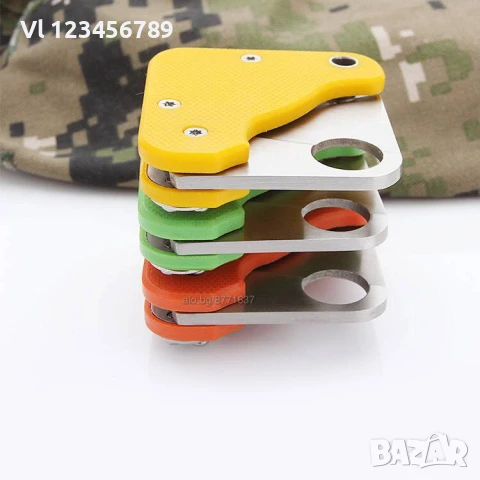 Мини джобно ножче с клипс за колан дизайн тип Spyderco 20х80, снимка 5 - Ножове - 50742936