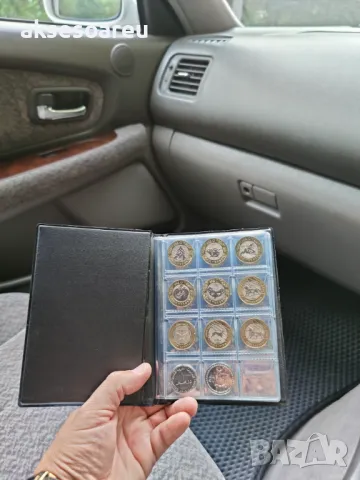 Кожен албум за монети с 10 прозрачни страници с 120 джоба джобове Книга каталог за колекция монетки, снимка 12 - Нумизматика и бонистика - 49270914