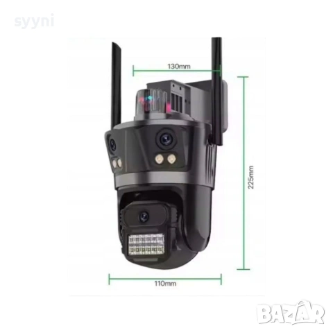 iCsee - 12MP - тройна камера, монтаж на таван или стена. Нова! Промоция!, снимка 9 - IP камери - 53874683