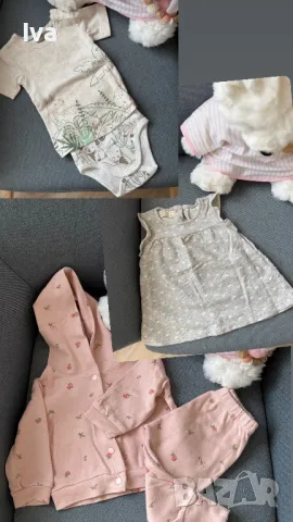 Лот бебешки дрехи за момиче 62 68 74 zara hm next guess, снимка 5 - Комплекти за бебе - 49618734