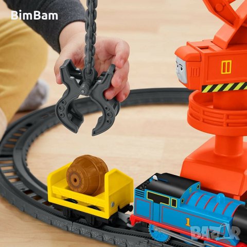 Промоция ! Fisher Price Thomas & Friends Cassia Crane and Cargo / Разтоварване на доковете, снимка 3 - Влакчета, самолети, хеликоптери - 31050870