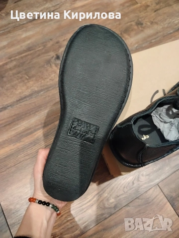 Дамски обувки естествена кожа Clarks Funny dream 38 номер черни, снимка 2 - Маратонки - 54221268