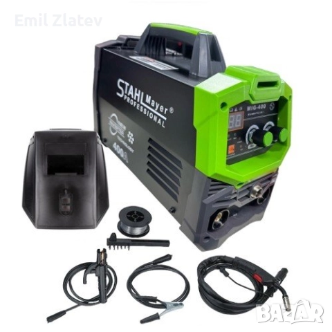 Комбиниран инверторен телоподаващ апарат MIG / MAG / MMA за заваряване без газ 400А StahlMayer