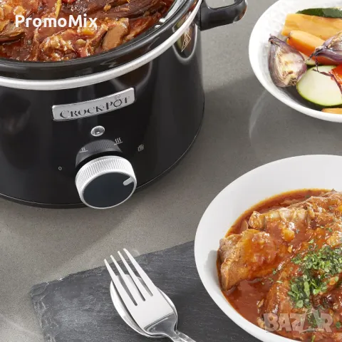 Уред за бавно готвене Crock Pot ‎CSC046 Slow Cooker 2.4л 130W Съд за готвене с капак, снимка 4 - Мултикукъри - 49762978