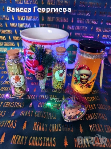 Коледен подарък чаша - за любителите на чая , снимка 5 - Чаши - 52551065
