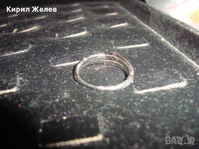 НЕЖЕН с БЯЛА ПОЗЛАТА ПРЪСТЕН с 2 ЦИРКОНА в ЗЛАТНО ГНЕЗДО 17502, снимка 12 - Пръстени - 31263980