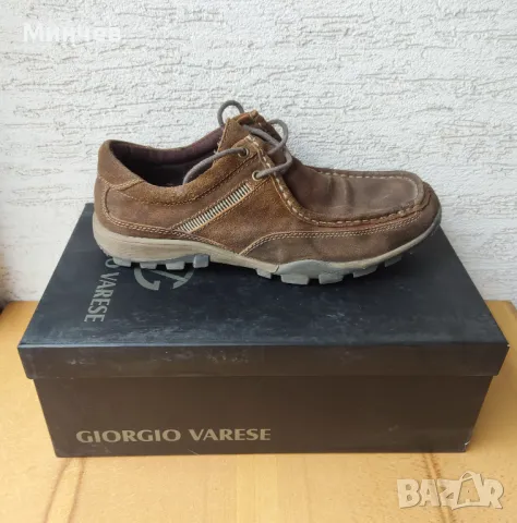  Мъжки кожени обувки боти мокасини 42, снимка 4 - Ежедневни обувки - 47278719