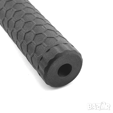 Airsoft Заглушител с Хексагонален Дизайн – 194 мм, 14mm CCW Резба, снимка 9 - Оборудване и аксесоари за оръжия - 51269396